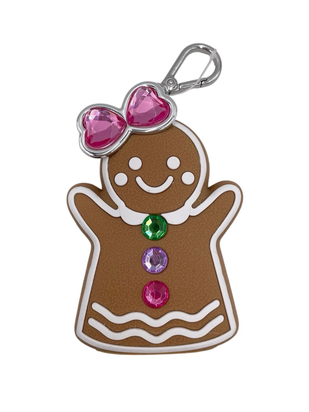 NEW Bath & Body Works Bling Gingerbread Girl Pocketbac Hand Sanitizer Holder